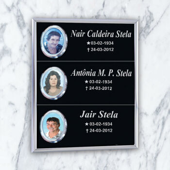 Imagem de Placa PS630 - 31cm x 39cm (Com três fotos)